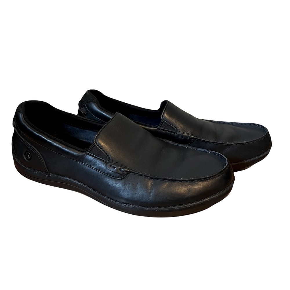 Rockport AdiPrene Men’s comfort slip on leather upper shoes black size 10